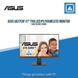 ASUS VA27EHF 27" FHD LED IPS FRAMELESS MONITOR 100HZ WLMNT (HDMI)