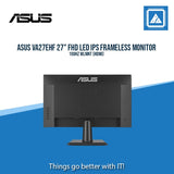 ASUS VA27EHF 27" FHD LED IPS FRAMELESS MONITOR 100HZ WLMNT (HDMI)