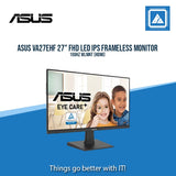ASUS VA27EHF 27" FHD LED IPS FRAMELESS MONITOR 100HZ WLMNT (HDMI)
