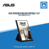 ASUS ZENSCREEN MB166C PORTABLE 15.6" FHD IPS MONITOR (TYPE-C)