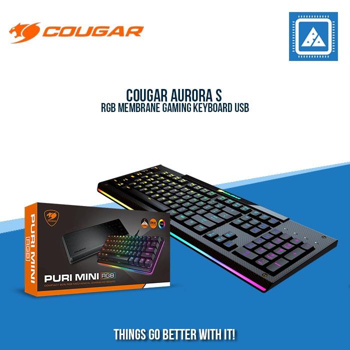 COUGAR AURORA S RGB MEMBRANE SWITCH GAMING KEYBOARD