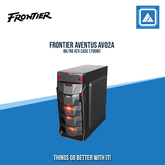 FRONTIER AVENTUS AV02A BK/RD ATX CASE (700W)