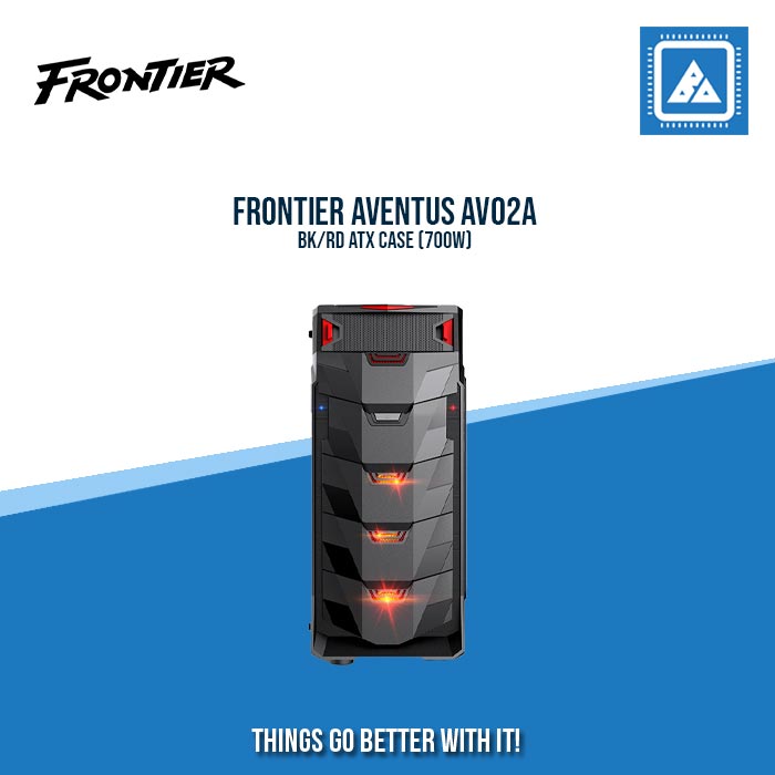 FRONTIER AVENTUS AV02A BK/RD ATX CASE (700W)