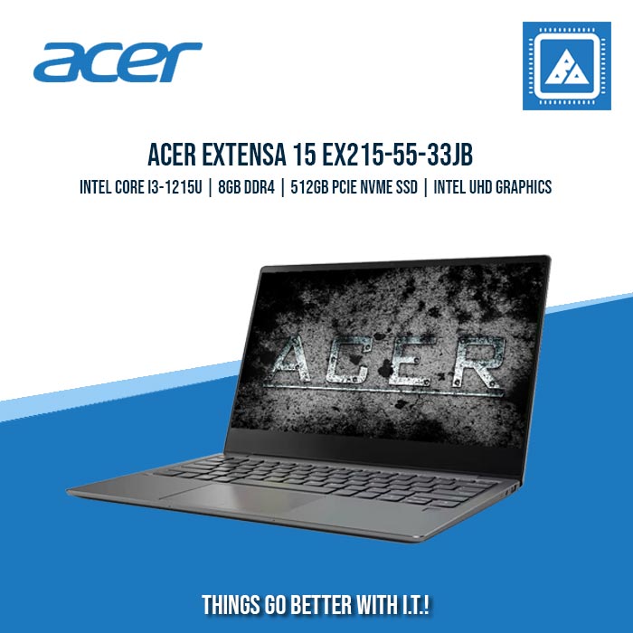 ACER EXTENSA 15 EX215-55-33JB i3-1215U/8GB/512GB NVME | BEST FOR STUDENTS AND FREELANCERS LAPTOP