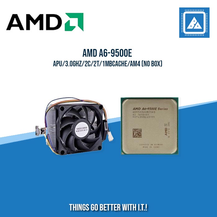 AMD A6-9500E/APU/3.0GHZ/2C/2T/1MBCACHE/AM4 TRAY TYPE