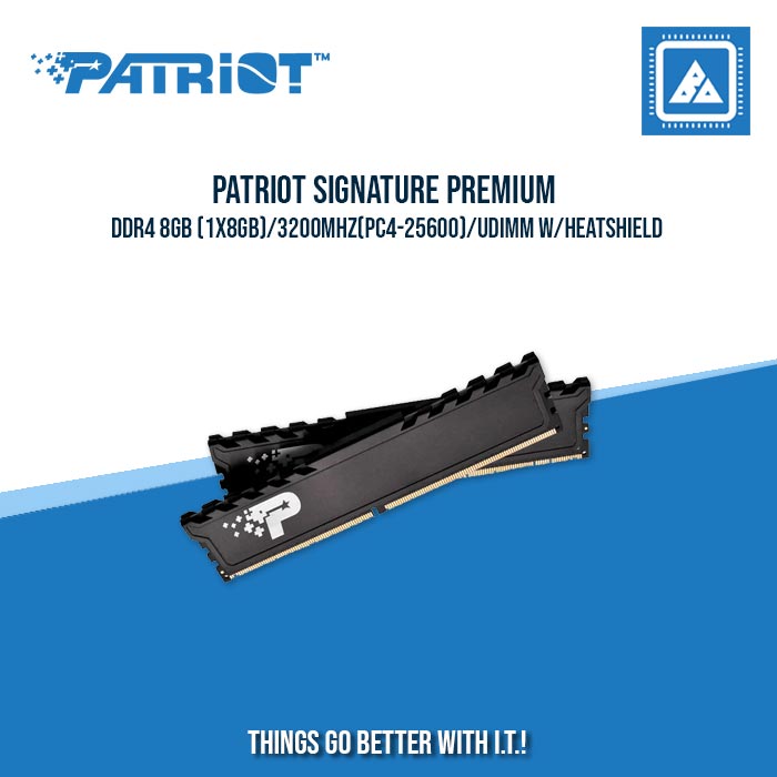 PATRIOT SIGNATURE PREMIUM DDR4 8GB (1X8GB)/3200MHZ(PC4-25600)/UDIMM W/HEATSHIELD