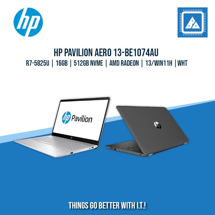 HP PAVILION AERO 13-BE1074AU/R7-5825U/16GB/512GB NVMe | BEST FOR STUDENTS AND FREELANCERS LAPTOP