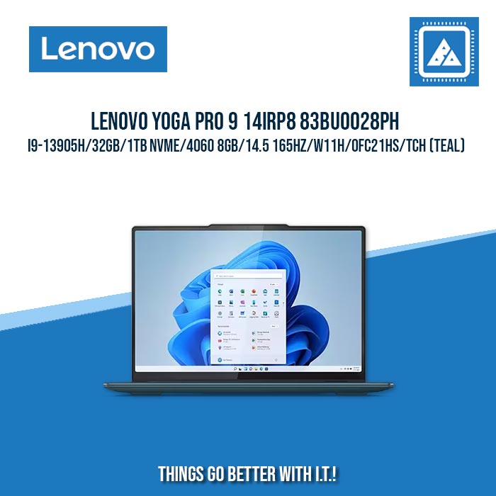 LENOVO YOGA PRO 9 14IRP8 83BU0028PH I9-13905H/32GB/1TB NVME/4060 8GB | BEST FOR GAMING AND AUTOCAD LAPTOP