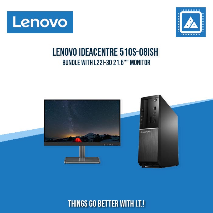 LENOVO IDEACENTRE 510S-08ISH BUNDLE WITH L22I-30 MONITOR