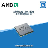 AMD RYZEN 3 4350G 3.8GHZ | 4 | 8T |4MB | RDN-VEGA6 | AM4 | TRAY TYPE