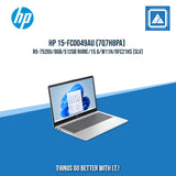 HP 15-FC0049AU R5-7520U/8GB DDR5/512GB NVMeSSD | BEST FOR STUDENTS AND FREELANCERS LAPTOP