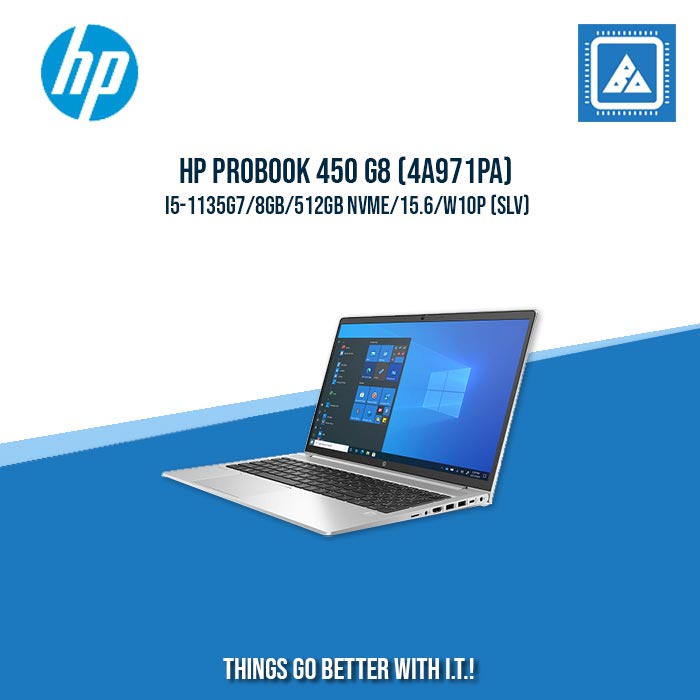HP PROBOOK 450 G8 (4A971PA) I5-1135G7/8GB/512GB NVME | BEST FOR ENTERPRISES AND CORPORATES LAPTOP