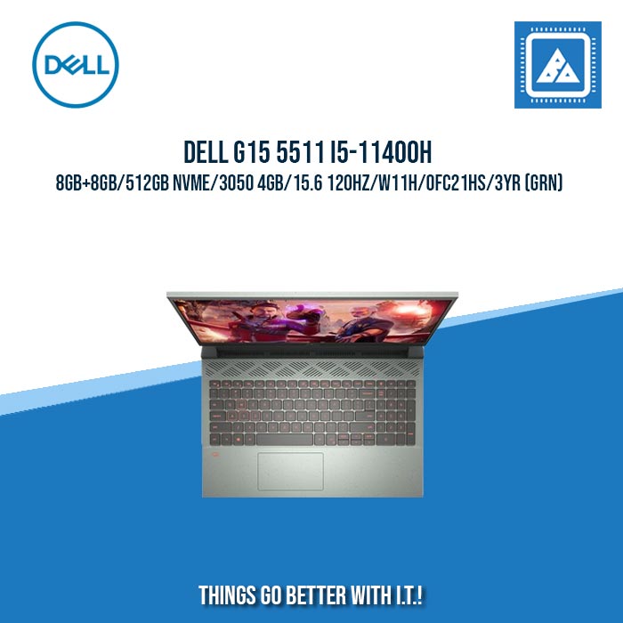 DELL G15 5511 I5-11400H/8GB+8GB/512GB NVME/3050 4GB | BEST FOR GAMING AND AUTOCAD LAPTOP