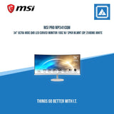 MSI PRO MP341CQW 34" ULTRA WIDE QHD LED CURVED MONITOR 100Z W/ SPKR WLMNT (DP, 2XHDMI) WHITE