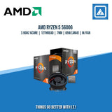 AMD RYZEN 5 5600G 3.9GHZ 6CORE | 12THREAD | 7NM | 65W (AM4) | W/FAN | TRAY TYPE
