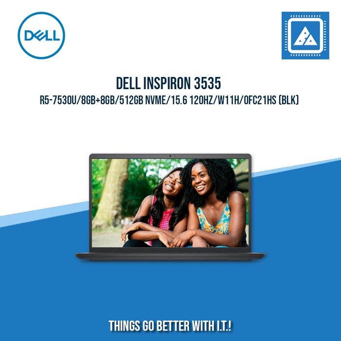 DELL INSPIRON 3535 R5-7530U/8GB+8GB/512GB NVME | BEST FOR STUDENTS AND FREELANCERS LAPTOP