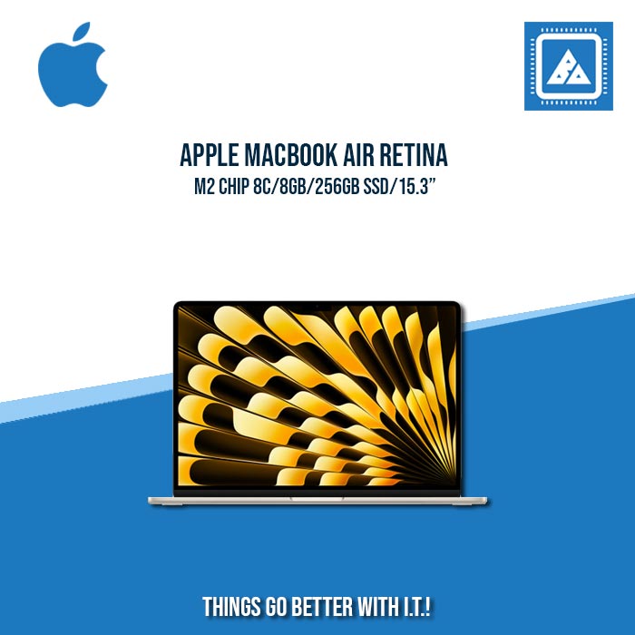 APPLE MACBOOK AIR RETINA /M2 CHIP/8C/8GB/256GB SSD (MQKP3PP/A) SPACEGRY | (MQKU3PP/A) STARLIGHT | (MQKW3PP/A) MIDNIGHT | BEST FOR STUDENTS AND FREELANCERS