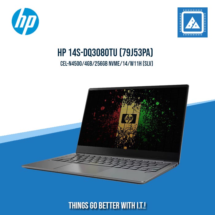 HP 14S-DQ3080TU (79J53PA) CEL-N4500/4GB/256GB NVME | BEST FOR STUDENTS LAPTOP