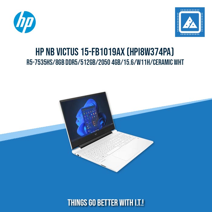 HP NB VICTUS 15-FB1019AX (HPI8W374PA) R5-7535HS/8GB DDR5/512GB/2050 4GB | BEST FOR GAMING AND AUTOCAD LAPTOP