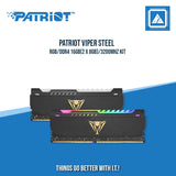PATRIOT VIPER STEEL RGB DDR4 16GB (2 X 8GB) 3200MHZ KIT