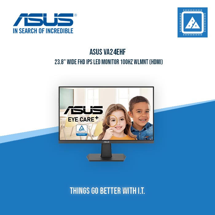 ASUS VA24EHF 23.8" WIDE FHD IPS LED MONITOR 100HZ WLMNT (HDMI)
