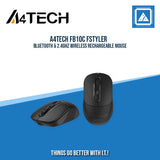 A4TECH FB10C FSTYLER BLUETOOTH & 2.4GHZ WIRELESS RECHARGEABLE MOUSE