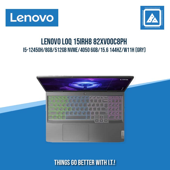 LENOVO LOQ 15IRH8 82XV00C8PH I5-12450H/8GB/512GB NVME/4050 6GB | BEST FOR GAMING AND AUTOCAD LAPTOP