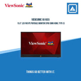 VIEWSONIC VA1655 15.6" LED FHD IPS PORTABLE MONITOR SPKR (MINI HDMI, TYPE-C)