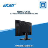 ACER KA242Y EBI 23.8" FHD LED IPS MONITOR 100HZ WLMNT (VGA, HDMI)