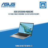 ASUS UX5304VA-NQ062WS I5-1335U/16GB/512GB NVME/13.3/W11H/OFC21HS (GRY) | BEST FOR STUDENTS AND FREELANCERS