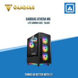 GAMDIAS ATHENA M6 LITE GAMING CASE BLACK