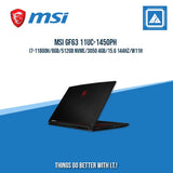 MSI GF63 11UC-1450PH I7-11800H/8GB/512GB NVME/3050 4GB | BEST FOR GAMING AND AUTOCAD LAPTOP