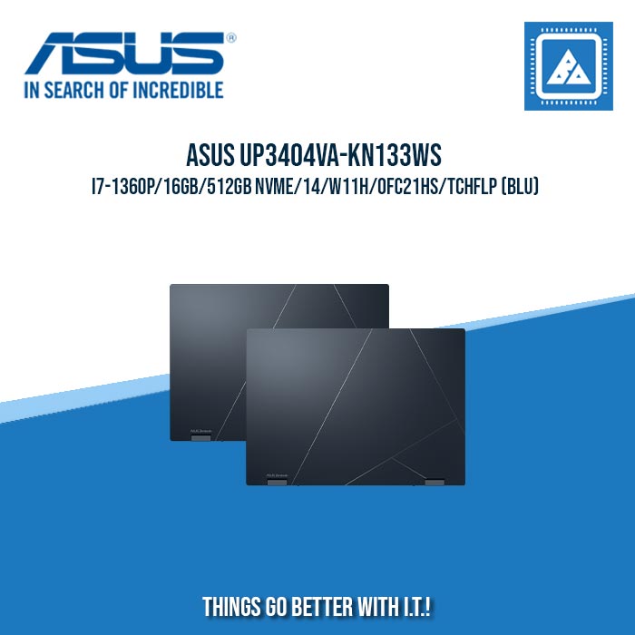 ASUS UP3404VA-KN133WS I7-1360P/16GB/512GB NVME | BEST FOR STUDENTS AND FREELANCERS LAPTOP