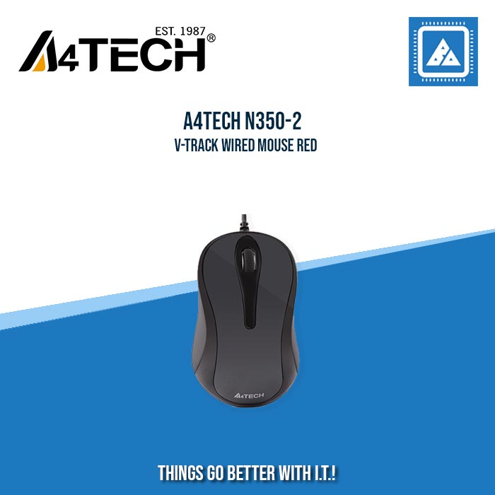A4TECH N350-2 V-TRACK WIRED MOUSE RED