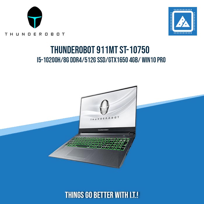 THUNDEROBOT 911MT ST-10750 i5-10200H/8G DDR4/512G SSD/GTX1650 4GB | BEST FOR GAMING AND AUTOCAD LAPTOP