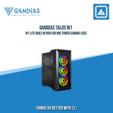 GAMDIAS TALOS M1 | M1 LITE BUILT-IN RGB FAN MID TOWER GAMING CASE