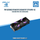 PNY GEFORCE RTX4070TI (VCG4070T12TFXXPB1-O) GDDR6 12GB ARGB TRIPLEFAN OVELOCKEDRC
