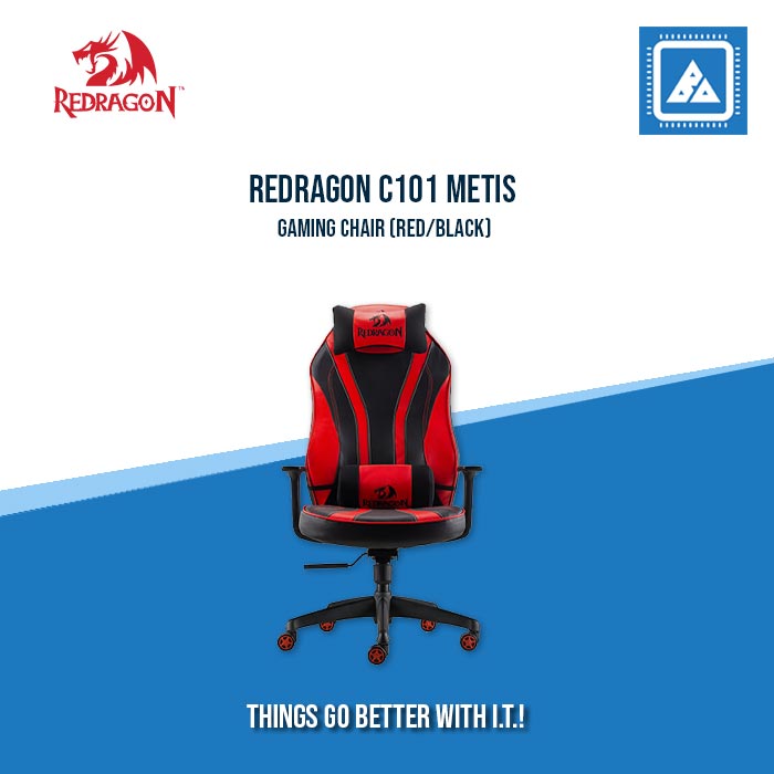 REDRAGON C101 METIS GAMING CHAIR (RED/BLACK)