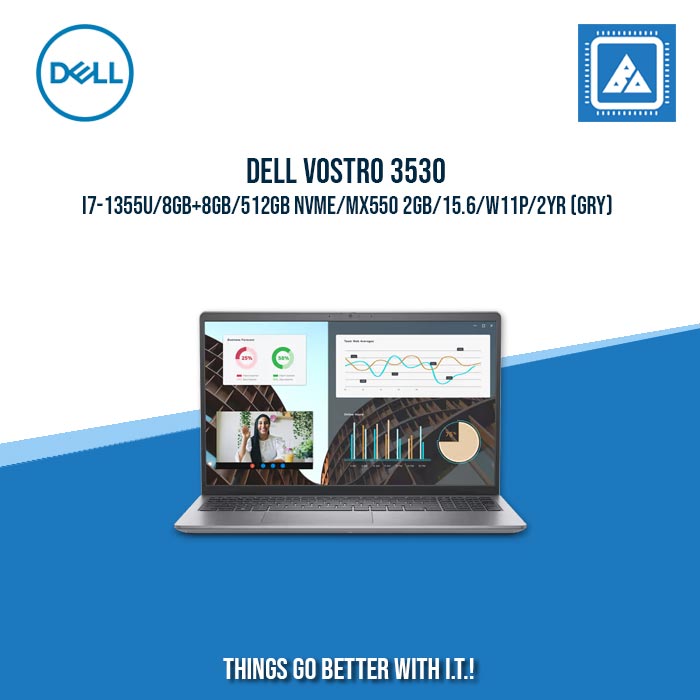 DELL VOSTRO 3530 I7-1355U/8GB+8GB/512GB NVME/MX550 2GB | BEST FOR STUDENTS AND FREELANCERS