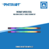 PATRIOT VIPER STEEL RGB/DDR4 32GB (2 X 16GB)/3200MHZ KIT