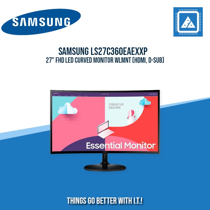 SAMSUNG LS27C360EAEXXP 27" FHD LED CURVED MONITOR WLMNT
