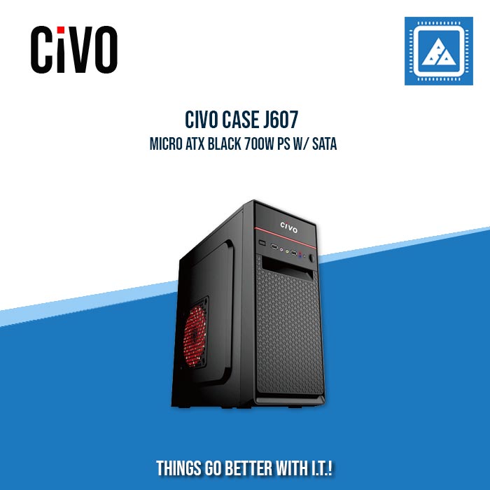 CIVO CASE J607 MICRO ATX BLACK 700W PS W/ SATA