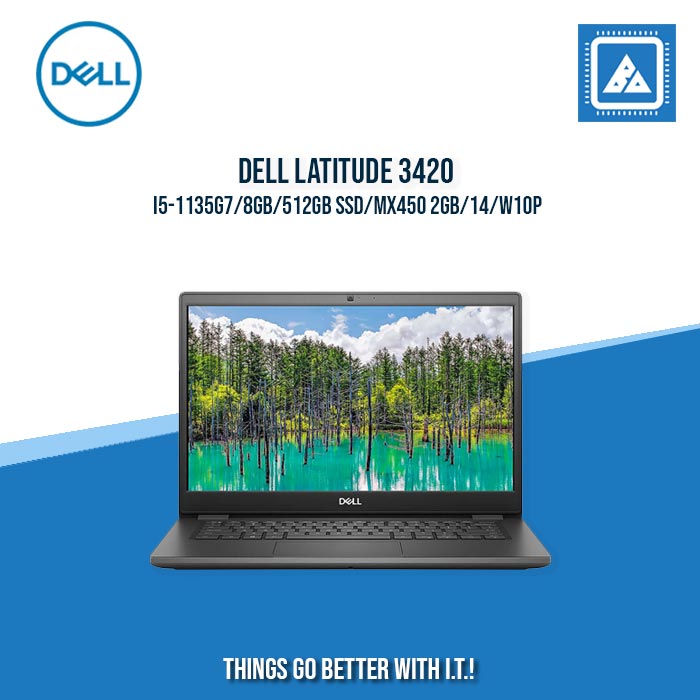 DELL LATITUDE 3420 I5-1135G7/8GB/512GB SSD/MX450 2GB/14/W10P | BEST FOR ENTERPRISES AND CORPORATES LAPTOP