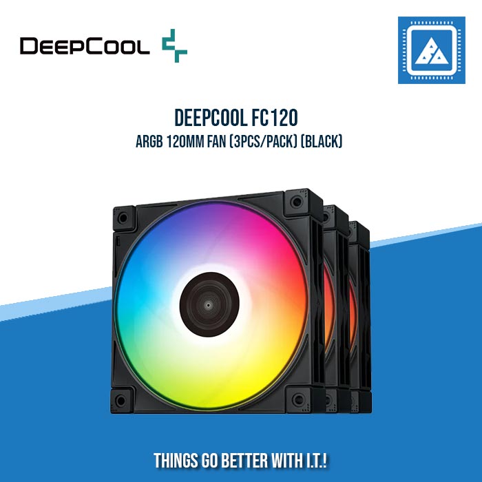 DEEPCOOL FC120 ARGB 120MM FAN (3PCS/PACK)