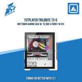 1STPLAYER TRILOBITE T3-G MID-TOWER GAMING CASE W/ TG SIDE & FRONT/ M-ATX