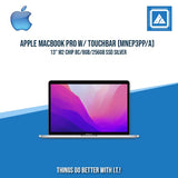 APPLE MACBOOK PRO W/ TOUCHBAR 13" M2 CHIP 8C/8GB/256GB SSD (MNEP3PP/A) SLV | BEST FOR STUDENTS AND FREELANCERS LAPTOP
