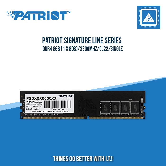 Patriot Signature Line Series DDR4 8GB (1 x 8GB)/3200MHz/CL22/Single