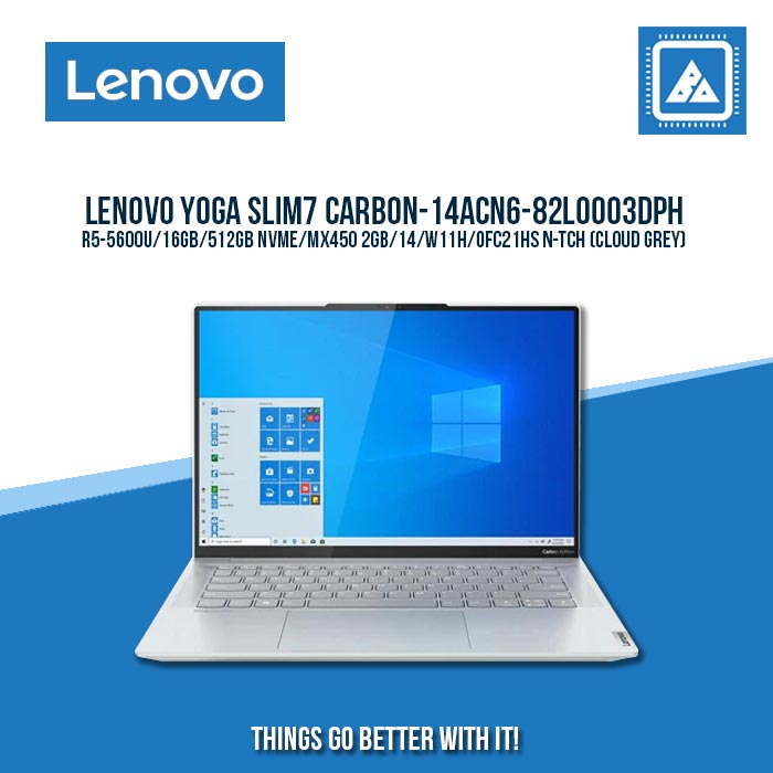 LENOVO YOGA SLIM7 CARBON-14ACN6-82L0003DPH R5-5600U | Best for Students and Freelancers Laptop