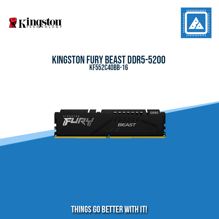 KINGSTON FURY BEAST 16GB DDR5-5200 KF552C40BB-16