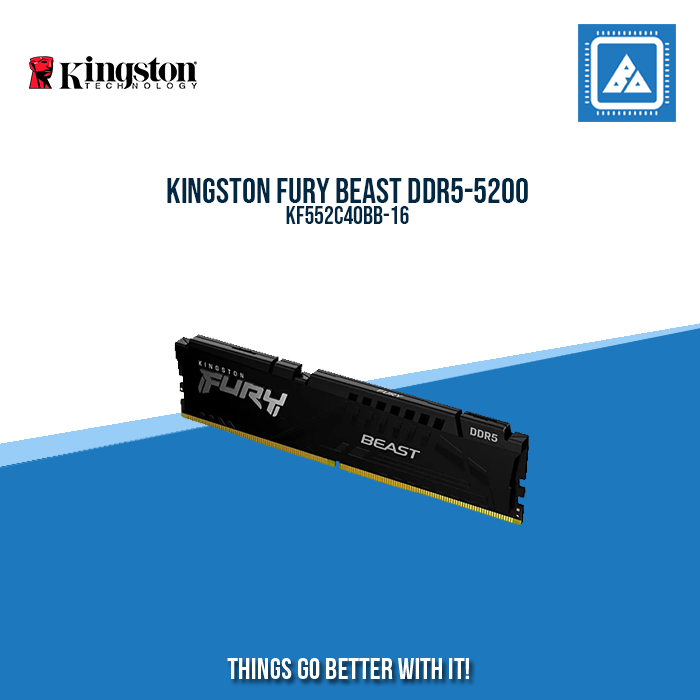 KINGSTON FURY BEAST 16GB DDR5-5200 KF552C40BB-16